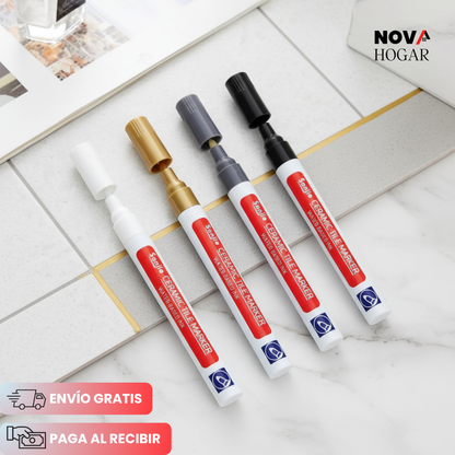 Pack x4 TileMark™ Marcador para Restauración de Juntas de Cerámica