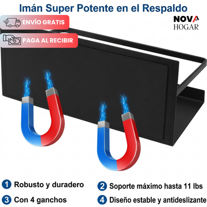 MagneRack™ Set x4 Estantes Magnéticos para Refrigerador
