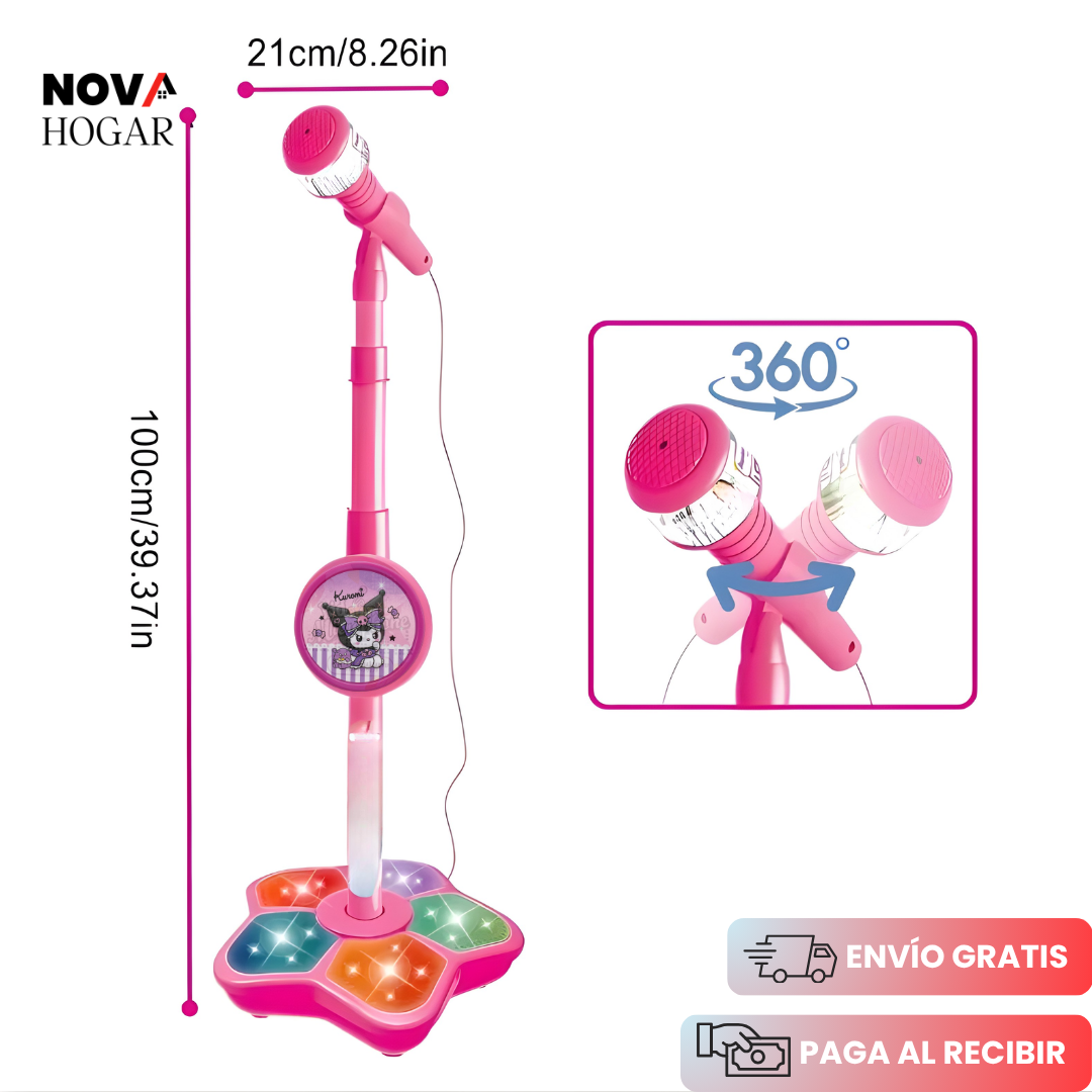 Star K-Pop™ Micrófono Infantil con Luces y Altavoz