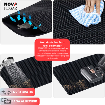 TidyCat™ Tapete Recolector de Arena para Gatos (Grande)