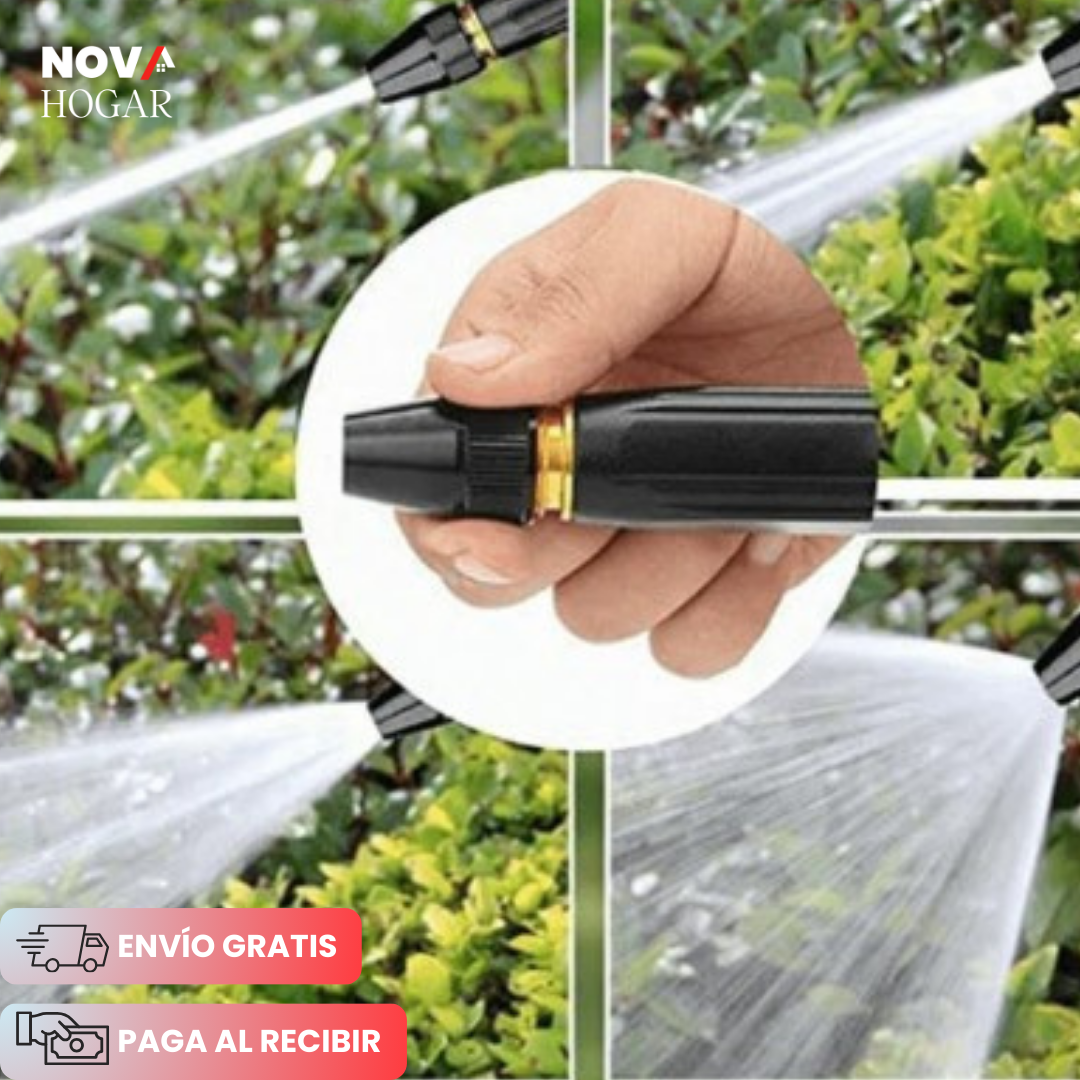 Oferta 2x1 AquaBoost Max™ Boquilla para Manguera con 3 Modos de Agua
