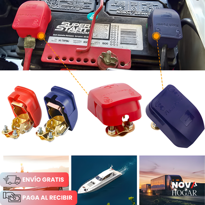 4x2 QuickGuard™ Bornes De Conexión Rápida para Baterías de Carro