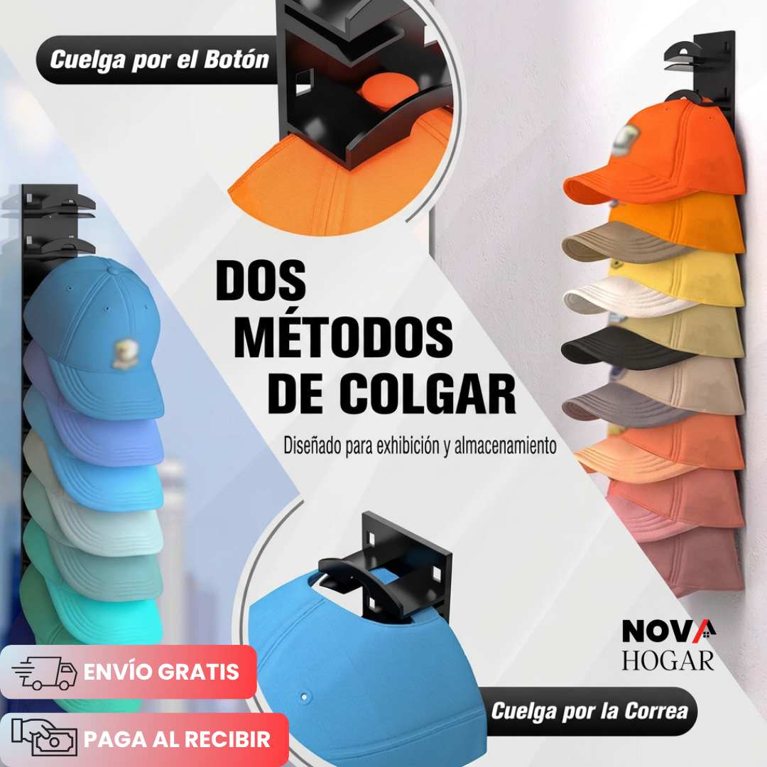 CapKeep™ Organizador De Gorras De Pared