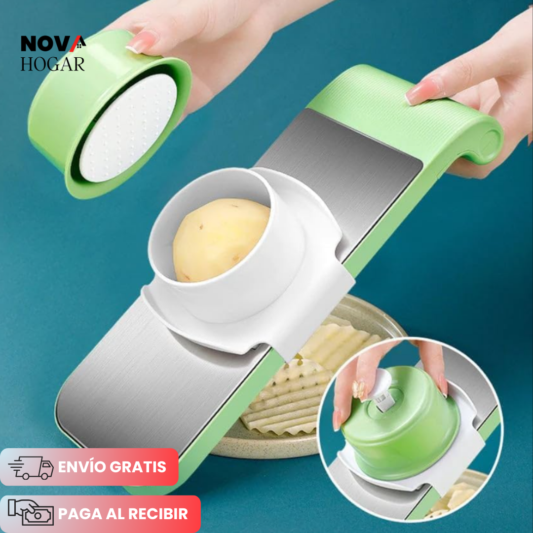 EasySlice™ Rebanador 6 en 1 con Diseño Seguro para Dedos