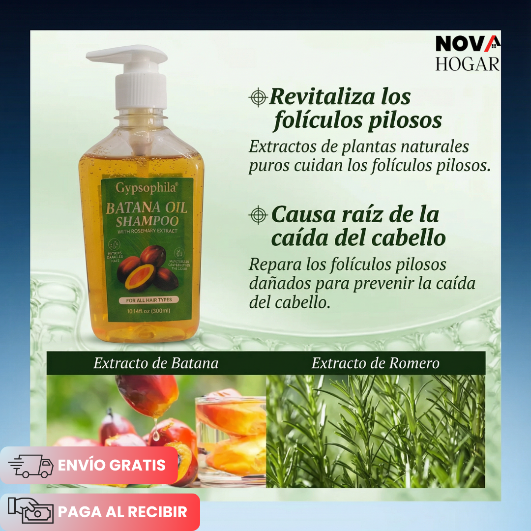 2x1 Gypsophila® Shampoo Reparador con Aceite de Batana