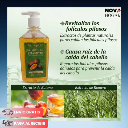 2x1 Gypsophila® Shampoo Reparador con Aceite de Batana