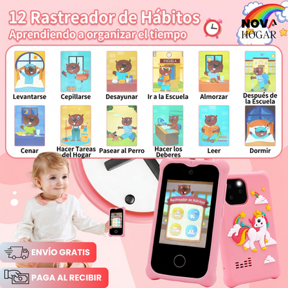 KidPhone™ Celular Educativo con Cámara Dual para Niños