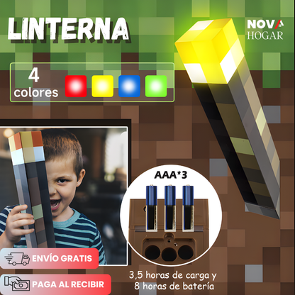 PixelTorch™ Lámpara de Antorcha Pixelada