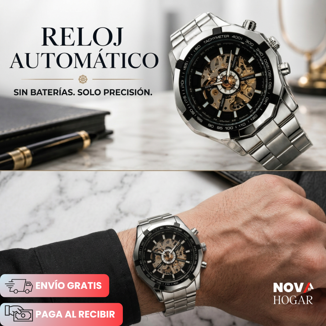 Kroz™ Reloj de Movimiento Automático en Acero