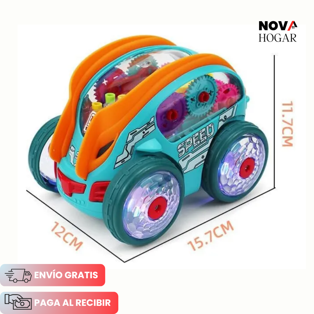 GearRacer™ Auto Dinámico con Luces y Acrobacias