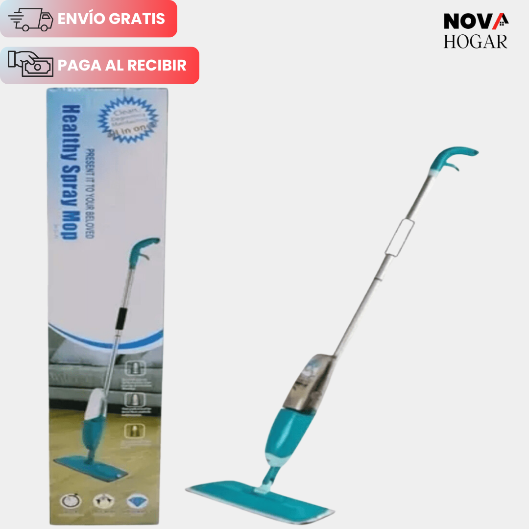 SprayClean™ Trapeador de Microfibra con Rociador Integrado