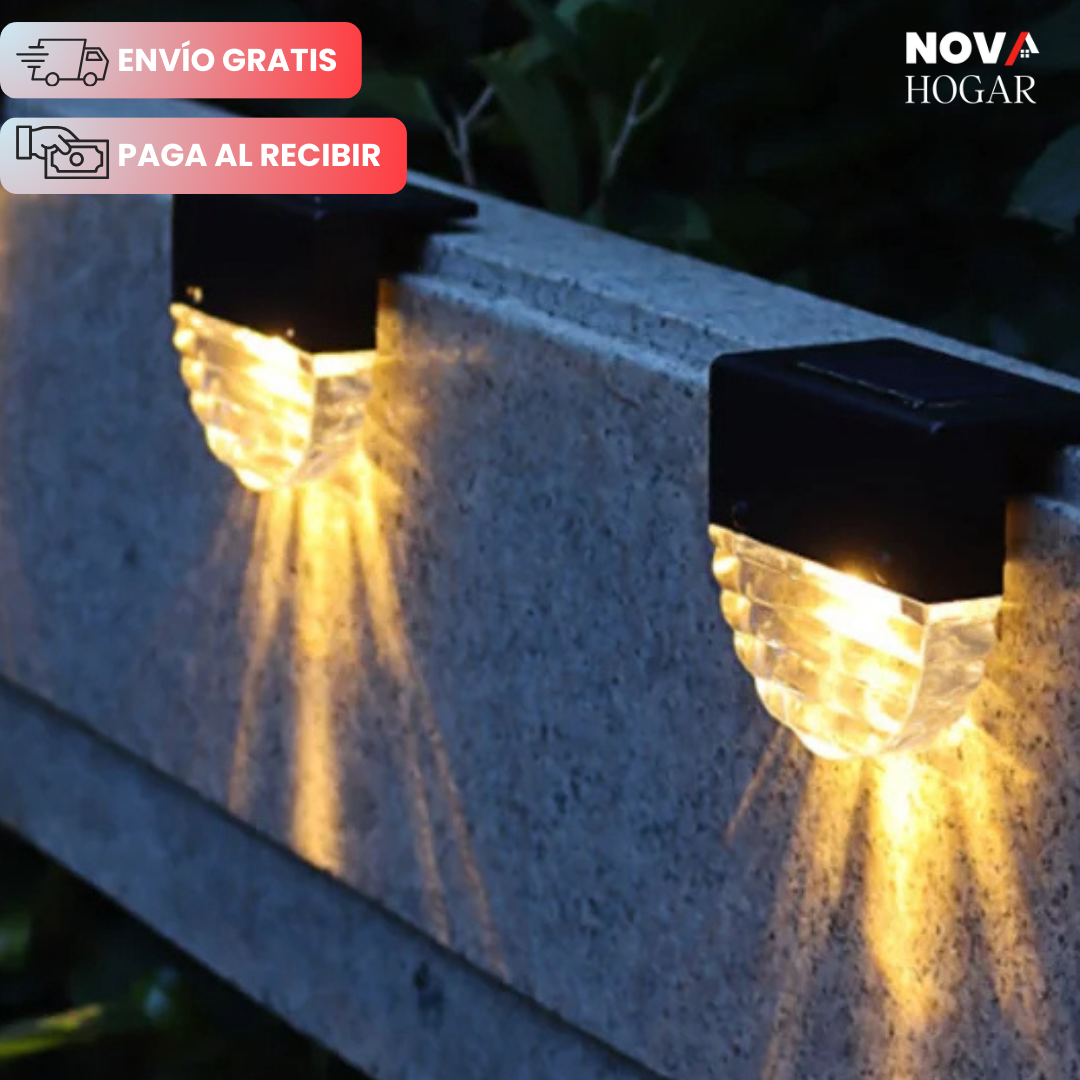2x1 LuminPath™ Luz Solar Automática para Exteriores