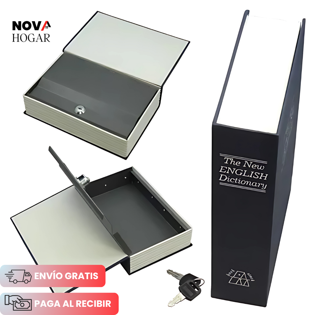 BookLock™ Caja Fuerte Discreta en Forma de Libro