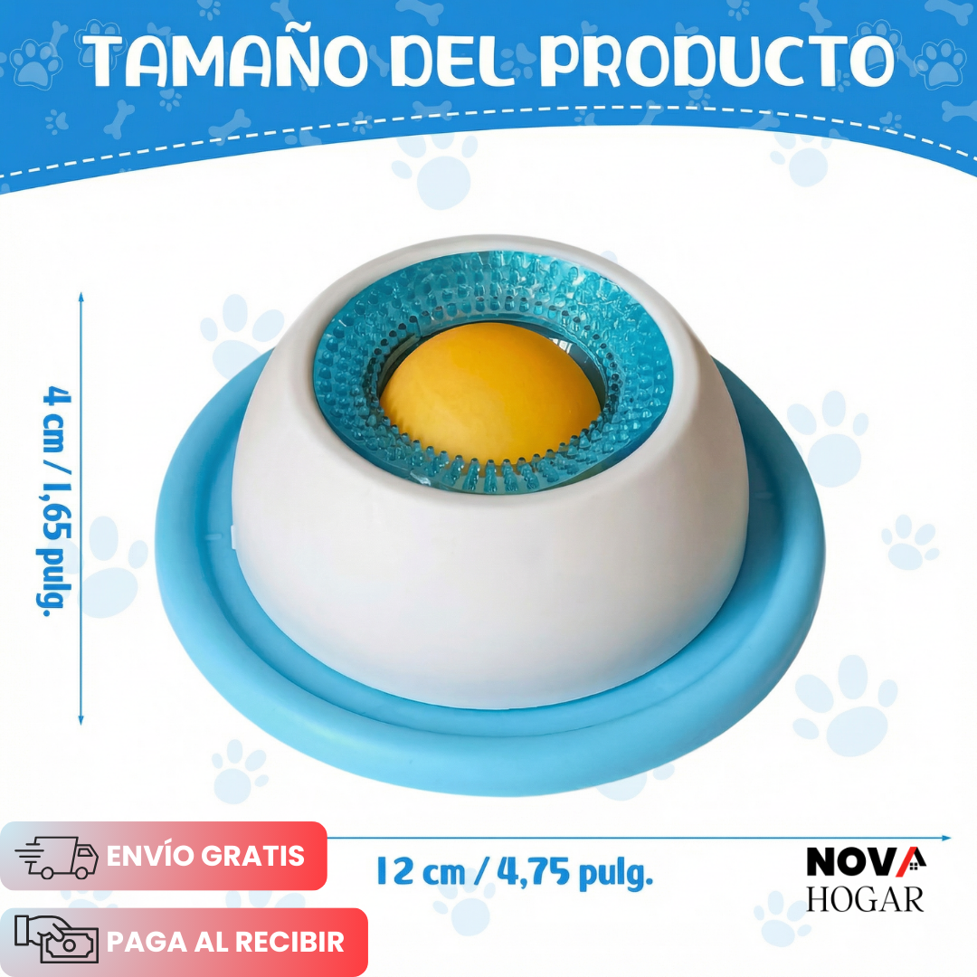 OrbitLick™ Plato Comedero Interactivo para Mascotas
