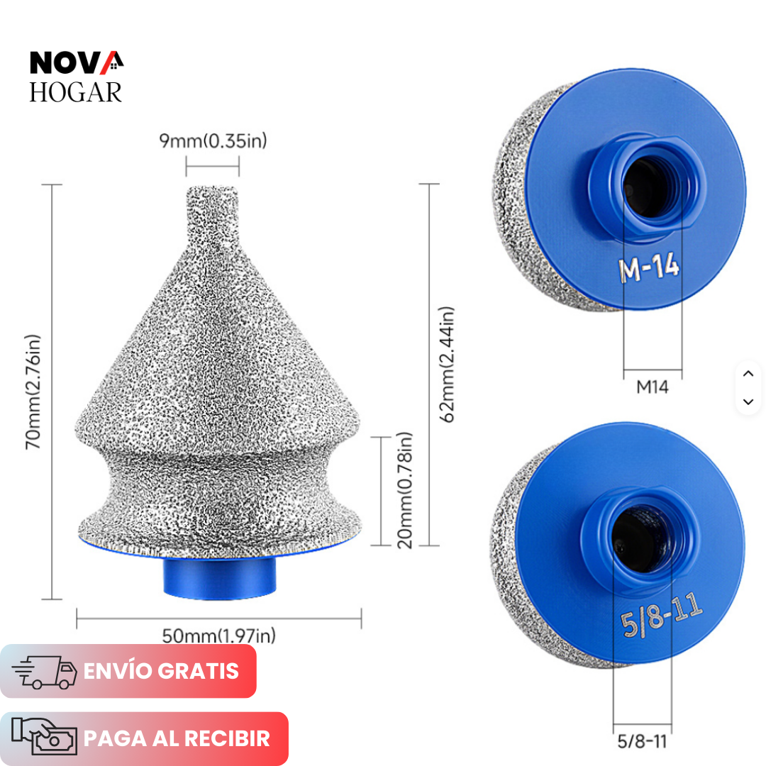 QuaDrill™ Broca Diamantada 4 Herramientas en 1