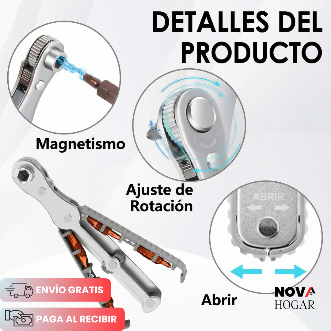 NanoTorque™ Destornillador de Trinquete 9 en 1