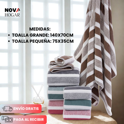 ColorSoft™ Set de Toallas para Pies y Cuerpo