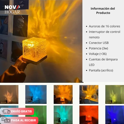 MysticalAurora™ Lámpara Multicolor de Aurora Boreal