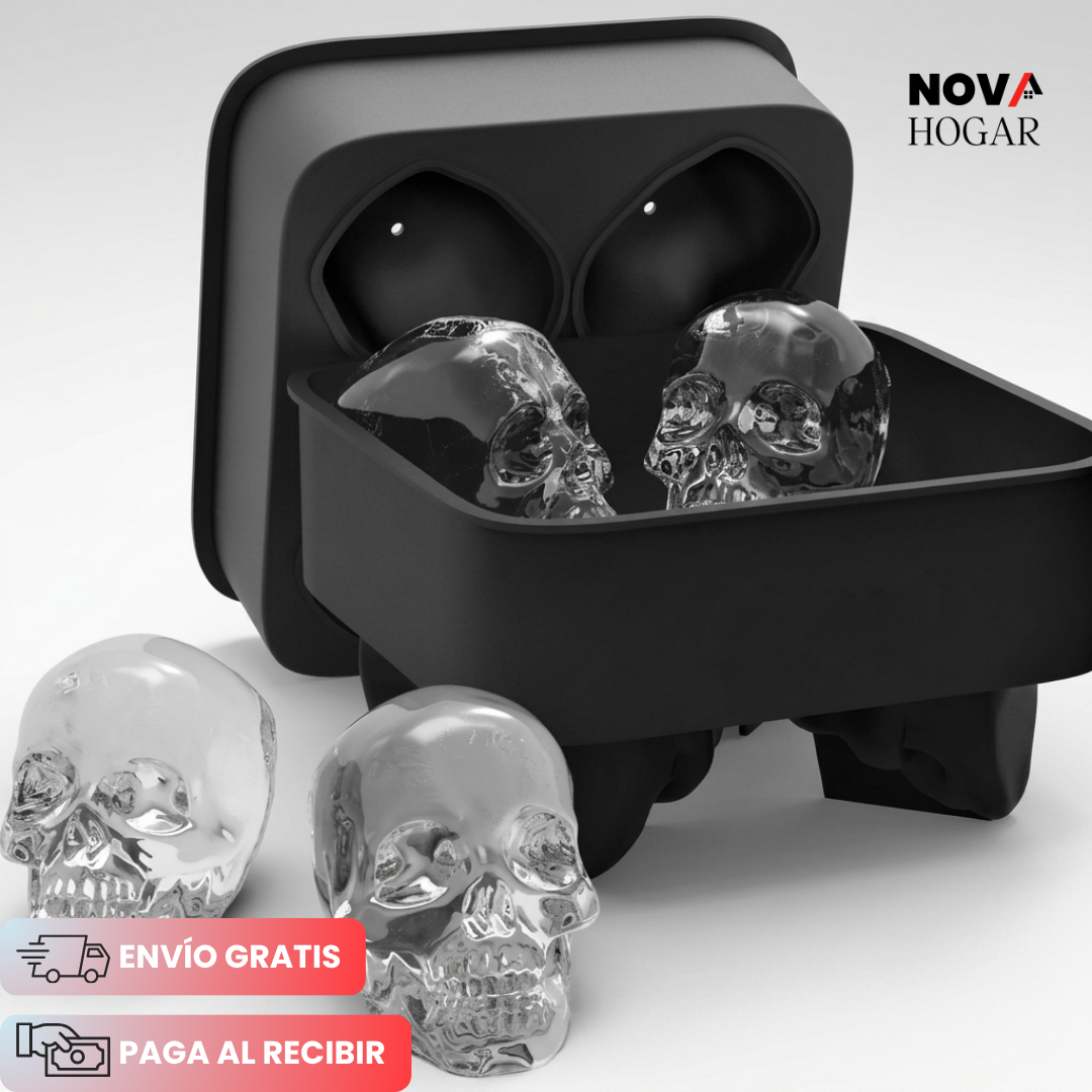 2x1 SkullIce™ Molde Premium Para Hielos Únicos