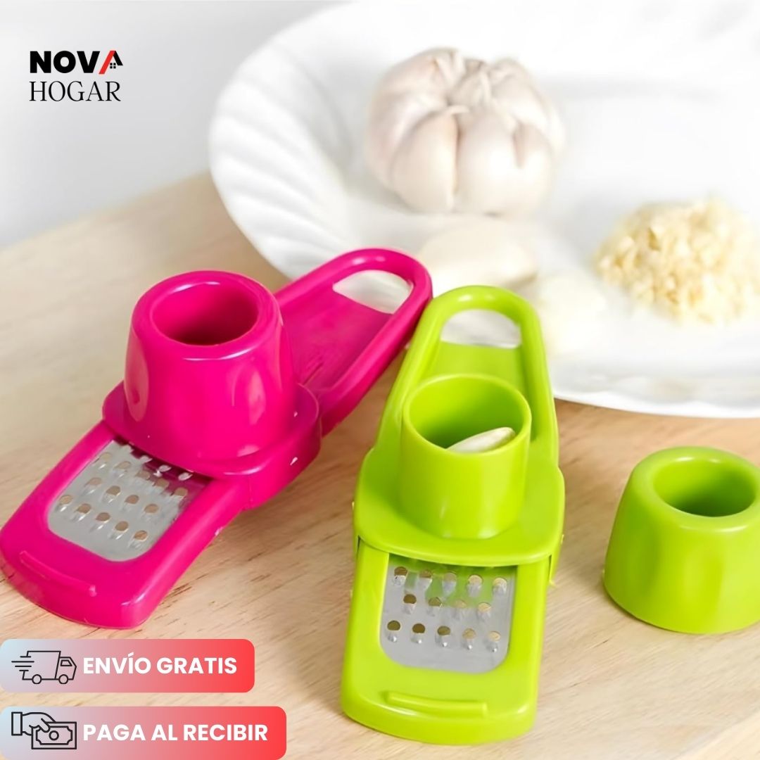 2x1 ZestCrush™ Mini Rallador Multiusos de Ajo y Especias