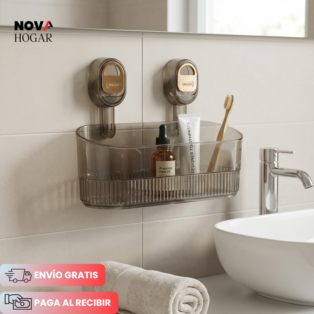 SnapMount™ Organizador sin Perforaciones para Baño