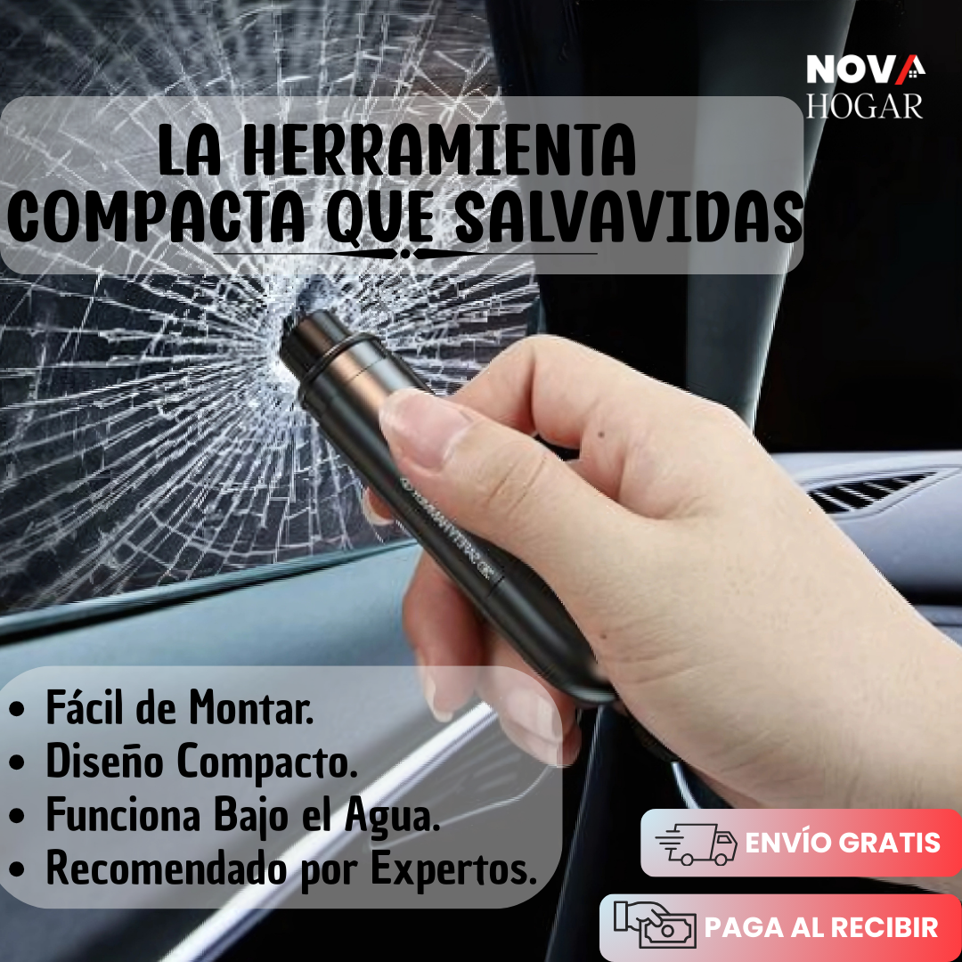 SafetyMaster™ Herramienta 2 en 1 para Emergencia Vehicular