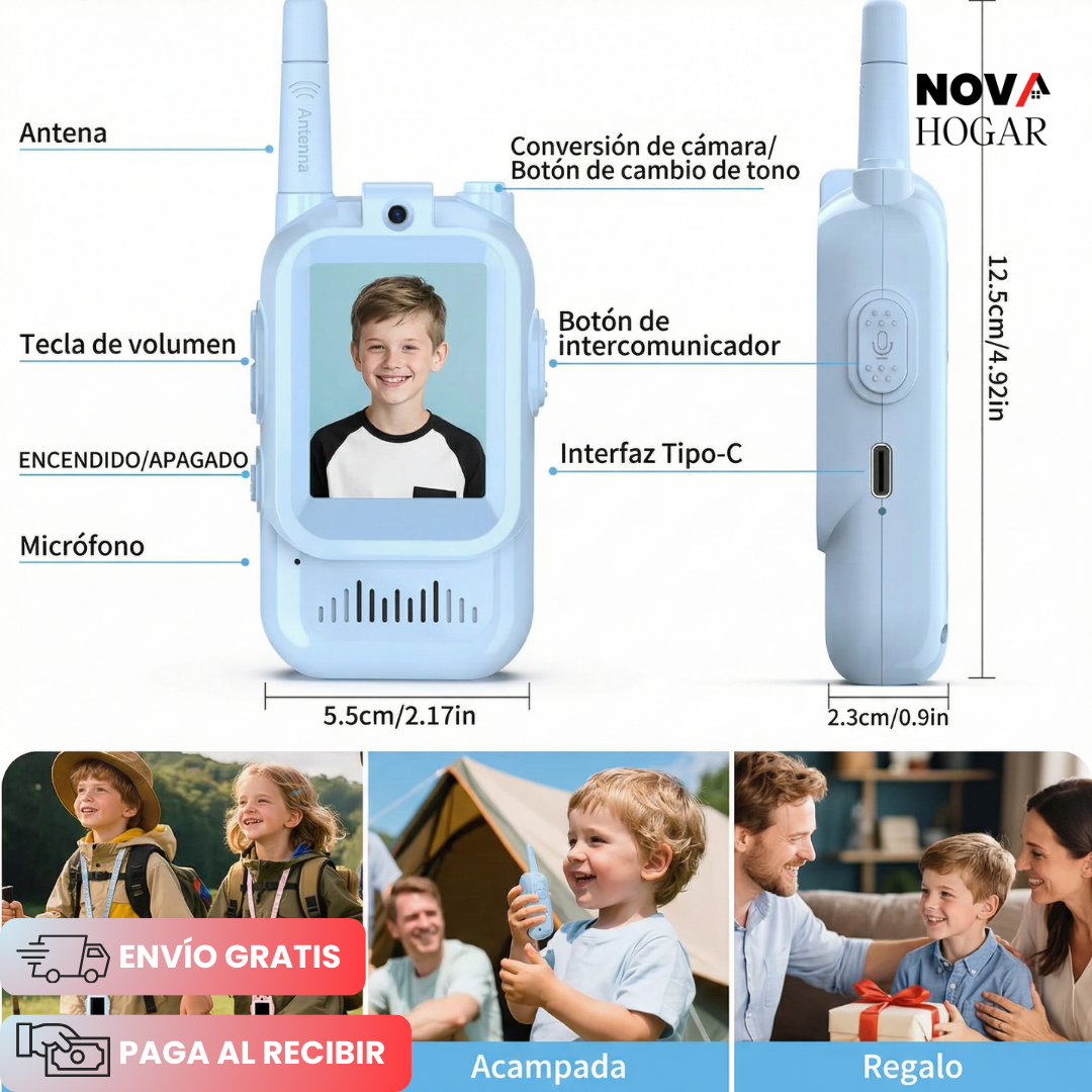 KidConnect™ Video Walkie Talkies para Niños