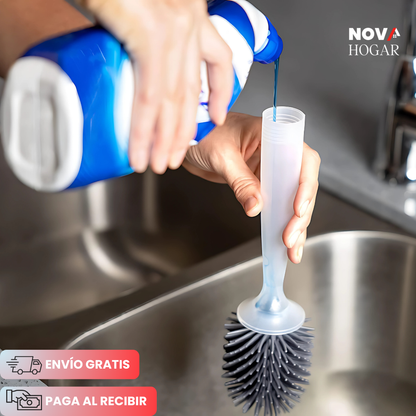 SwiftClean™ Cepillo de baño Inteligente con Dispensador