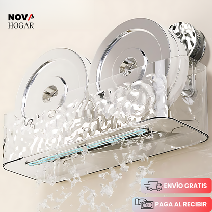 ClearWave™ Organizador de Baño con Ventosa