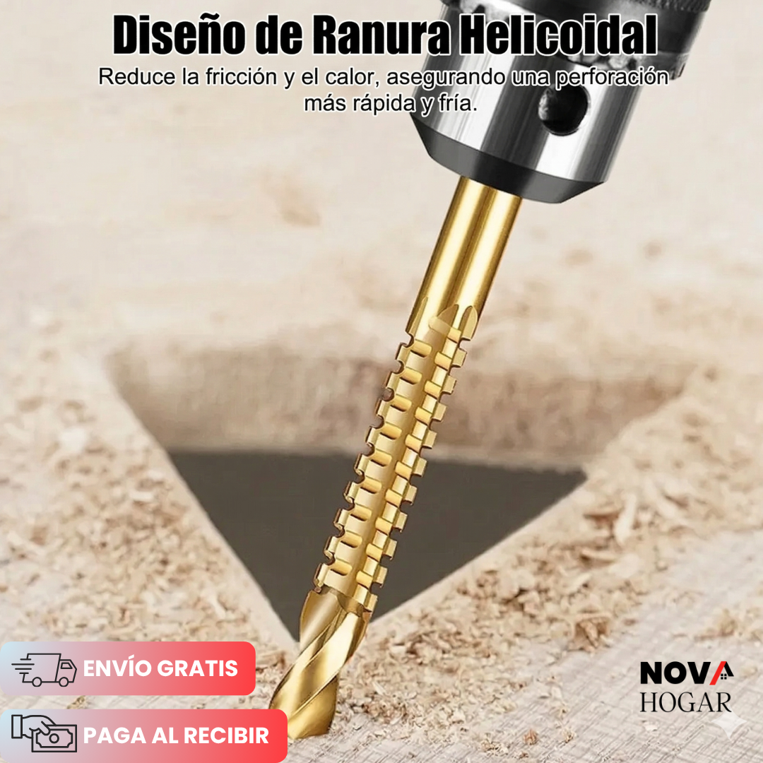 DrillSaw™ Set x6 Brocas de Corte Lateral Multifuncionales
