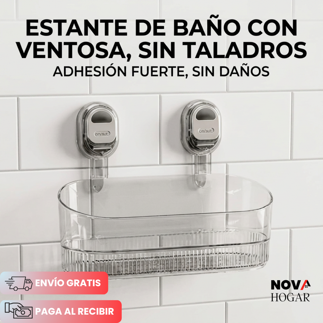 SnapMount™ Organizador sin Perforaciones para Baño