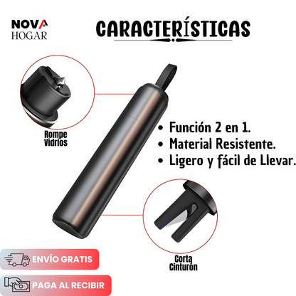SafetyMaster™ Herramienta 2 en 1 para Emergencia Vehicular