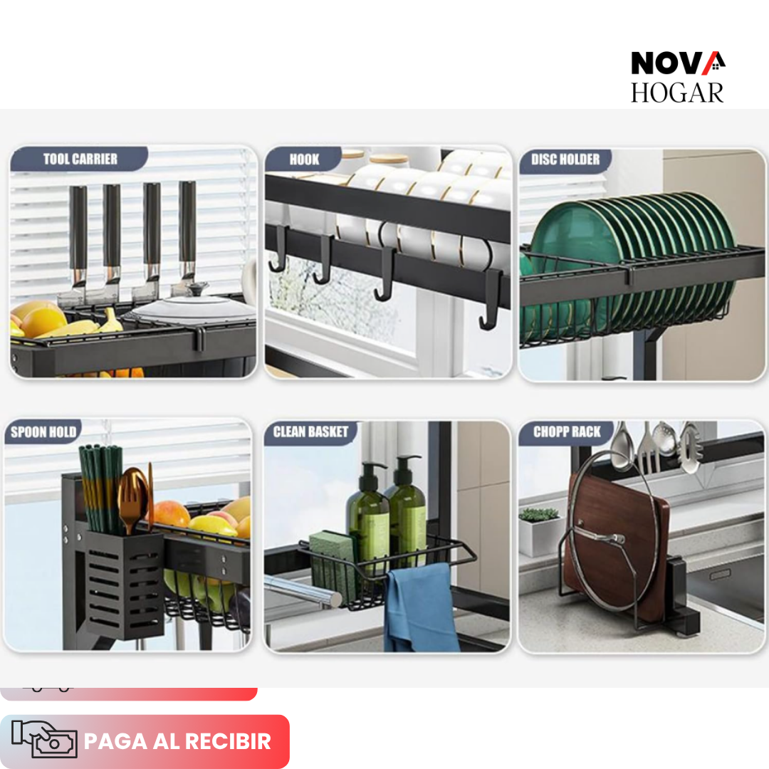 CleanRack™ Escurridor para Platos de 2 Niveles