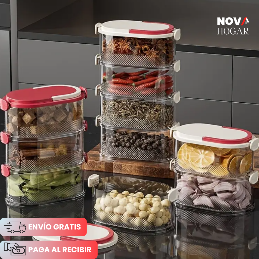FreshStack™ Cajas Organizadoras Apilables para Alimentos