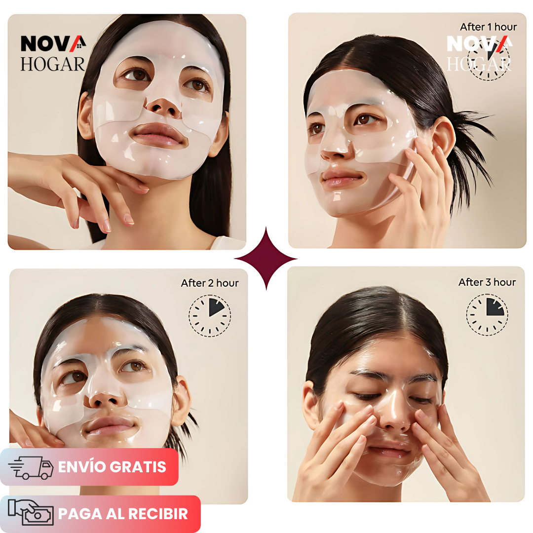 Pack x6 HydraSilk™ Mascarilla Coreana de Colágeno y Ácido Hialurónico