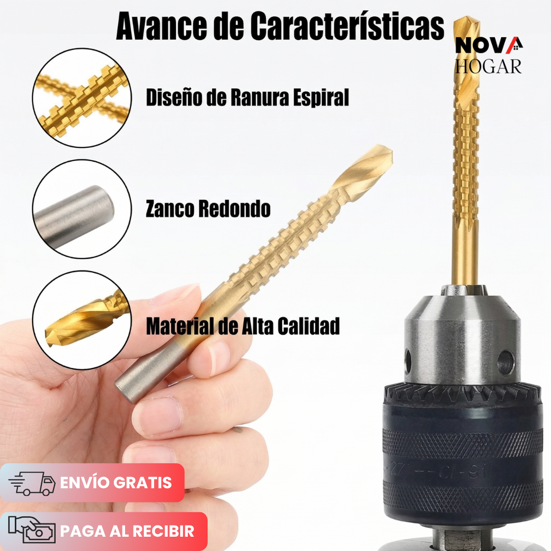 DrillSaw™ Set x6 Brocas de Corte Lateral Multifuncionales