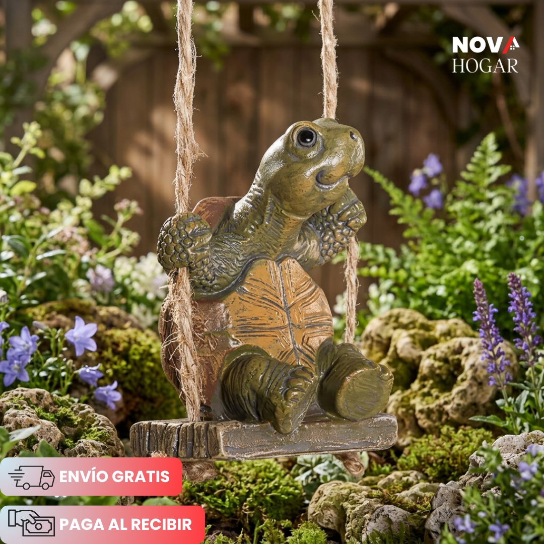SwingShell™ Figura Tortuga en Columpio para tu Jardín