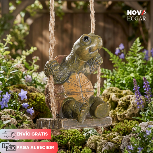 SwingShell™ Figura Tortuga en Columpio para tu Jardín