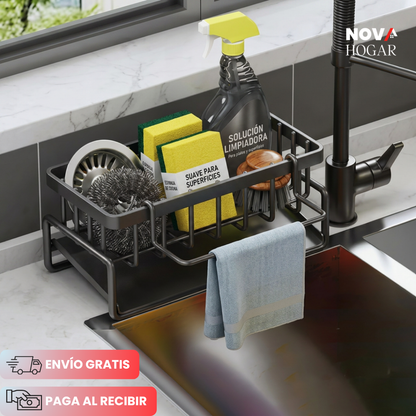 DrySink™ Organizador de Esponjas Con Drenaje Automático