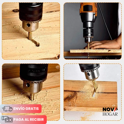 DrillSaw™ Set x6 Brocas de Corte Lateral Multifuncionales