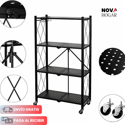 RackShift™ Estante Metálico Plegable de 5 Niveles