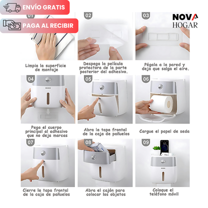 TidyTissue™ Moderno Dispensador de Papel Higiénico