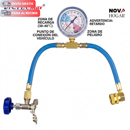 AC-RechargeRig™ Kit De Recarga de Gas para Coche