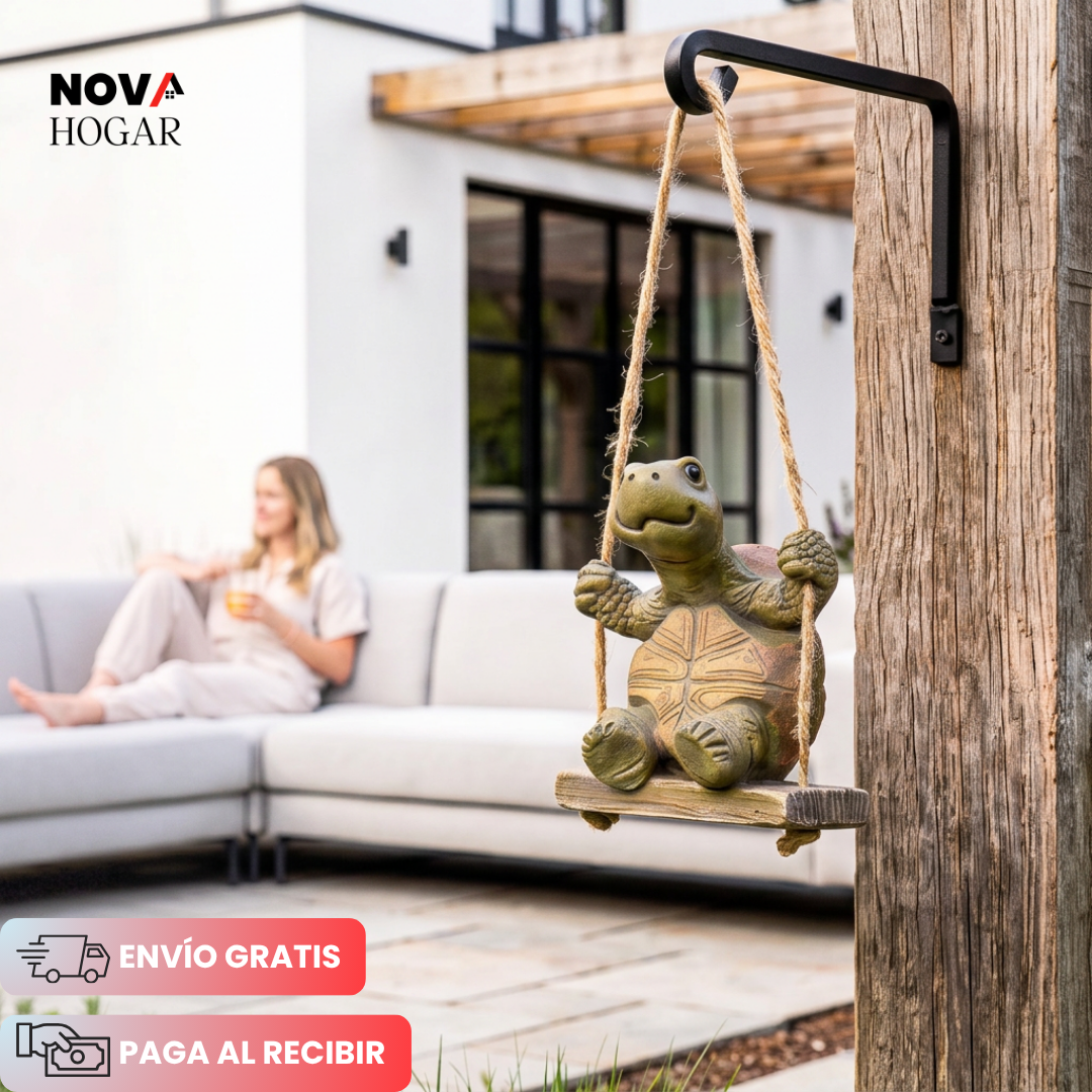 SwingShell™ Figura Tortuga en Columpio para tu Jardín