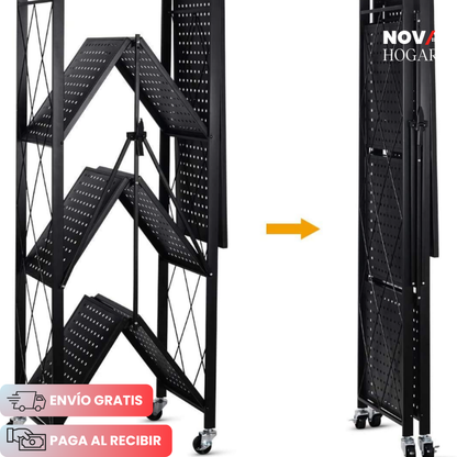 RackShift™ Estante Metálico Plegable de 5 Niveles
