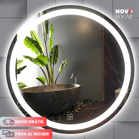 LuxMirror™ Espejo Redondo con Luz LED