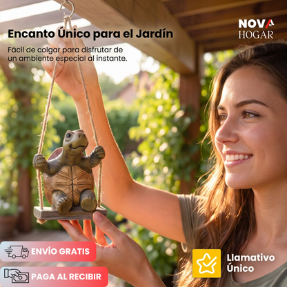SwingShell™ Figura Tortuga en Columpio para tu Jardín