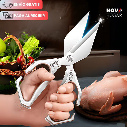 KitchenMax™ Tijeras de Cocina con Agarre Ergonómico