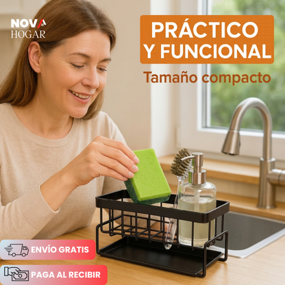 DrySink™ Organizador de Esponjas Con Drenaje Automático