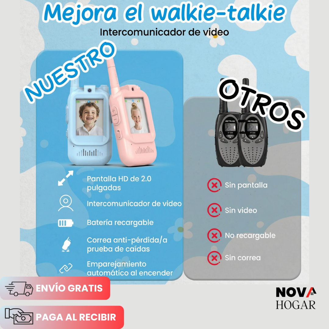 KidConnect™ Video Walkie Talkies para Niños